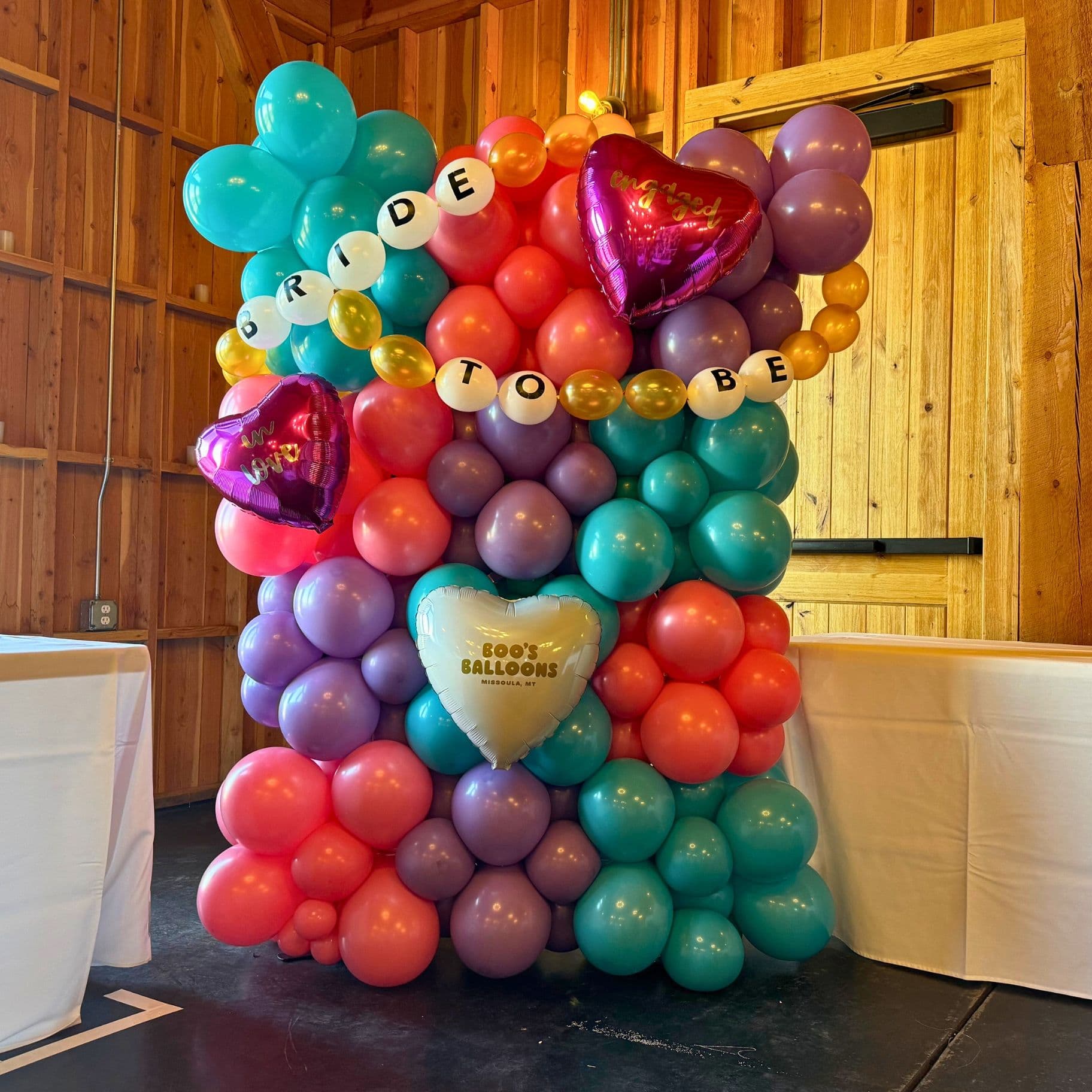 Custom Balloon Wall with Friendship Bracelets - undefined